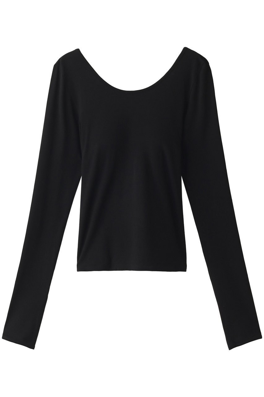 【ジュリエ/Julier】のエアウォームバッククロスロングスリーブ インテリア・キッズ・メンズ・レディースファッション・服の通販 founy(ファニー) 　ファッション　Fashion　レディースファッション　Fashion for Women　トップス・カットソー　Cut & Sew Tops　スポーツウェア　Functional & Stylish Sportswear　スポーツ トップス　Athletic Tops / Workout Tops / Training Shirts　ストレッチ　Stretch, Stretchy Fabric　スポーツ　Sports, Activewear　スリーブ　Sleeve, Long Sleeve / Short Sleeve　ロング　Long, Long-Length　定番　Standard, Basic Item　ブラック|ID: prp329100000912757 ipo3291000000035335416