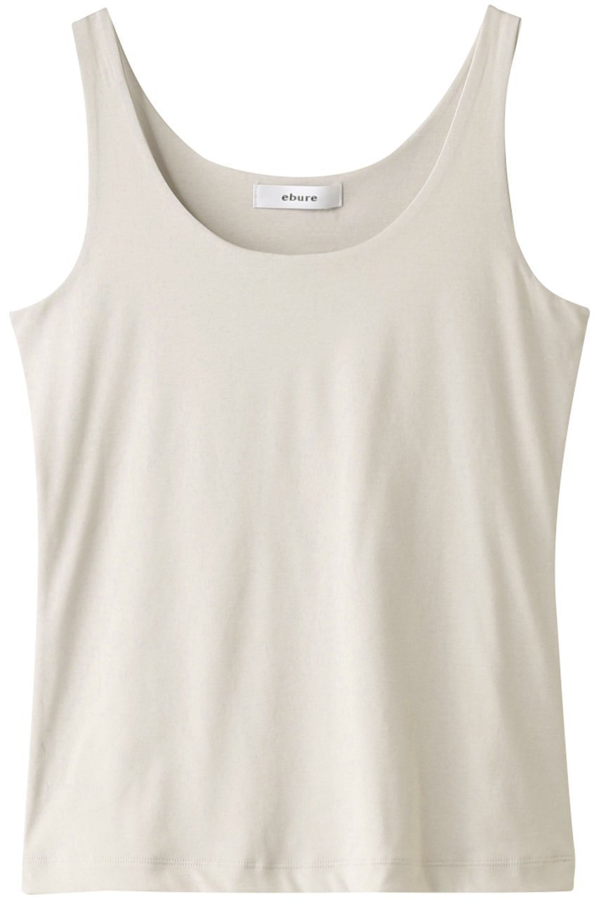 【エブール/ebure】のハイツイストスムース ノースリーブカットソー インテリア・キッズ・メンズ・レディースファッション・服の通販 founy(ファニー) 　ファッション　Fashion　レディースファッション　Fashion for Women　トップス・カットソー　Cut & Sew Tops　キャミソール&ノースリーブ　Camisoles & Sleeveless Tops　シャツ・ブラウス・オフィスカジュアル　Elegant Blouses & Button-Ups　ロングTシャツ・Tシャツ　Longline T-Shirts & Tees　カットソー・ベーシックTシャツ　Cut-and-Sewn Tops / Stretch Tees & Basics　イタリア　Italy　キャミソール　Camisole, Spaghetti Strap Top　シンプル　Simple, Minimal　ストレッチ　Stretch, Stretchy Fabric　タンク　Tank Top, Sleeveless Top　ノースリーブ　Sleeveless, No-Sleeve　フィット　Fit, Slim Fit　ベーシック　Basic, Essential　定番　Standard, Basic Item　ベージュ|ID: prp329100000974817 ipo3291000000036664687