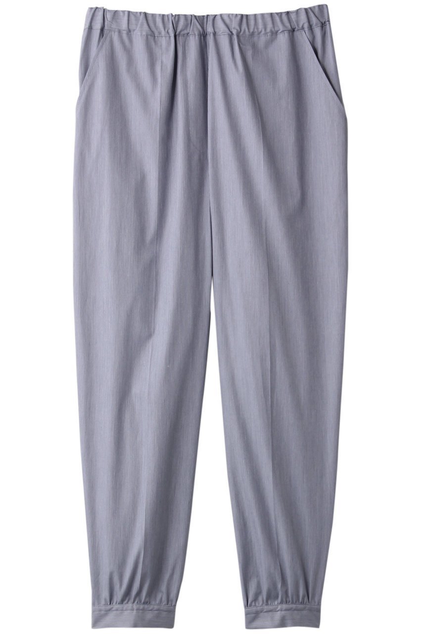 【プレインピープル/PLAIN PEOPLE】のコットンストライプ裾カフステーパードパンツ インテリア・キッズ・メンズ・レディースファッション・服の通販 founy(ファニー) 　ファッション　Fashion　レディースファッション　Fashion for Women　パンツ　Pants & Trousers　カフス　Cuff Design　クロップド　Cropped, Short Length　シンプル　Simple, Minimal　ストライプ　Stripe, Striped Pattern　フェミニン　Feminine, Girly　定番　Standard, Basic Item　ブルー|ID: prp329100001053638 ipo3291000000035423166