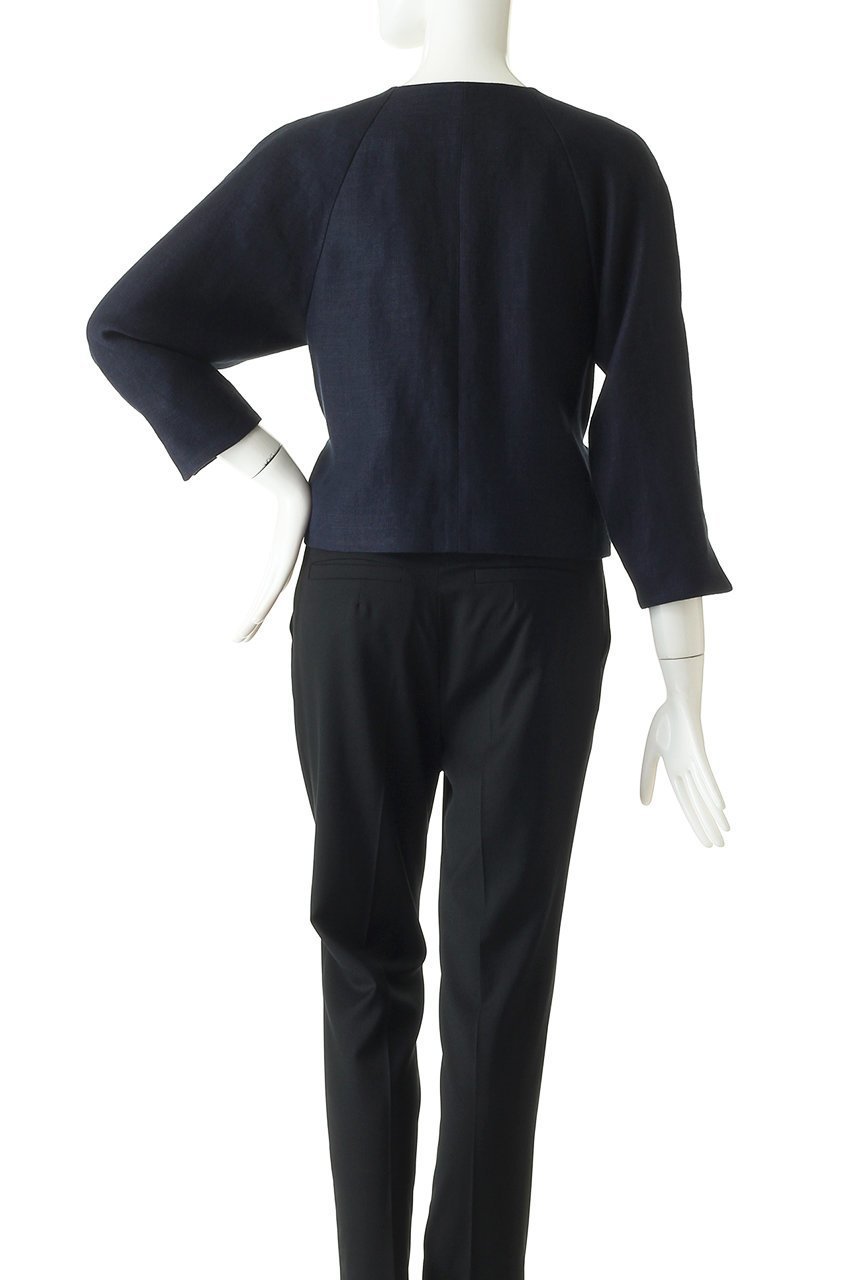 【プレインピープル/PLAIN PEOPLE】のベビーリネンノーカラージャケット 人気、トレンドファッション・服の通販 founy(ファニー) 　ファッション　Fashion　レディースファッション　WOMEN　アウター　Coat Outerwear　ジャケット　Jackets　ノーカラージャケット　No Collar Leather Jackets　ジャケット　Jacket　リネン　Linen　エレガント 上品　Elegant　other-4|ID: prp329100001053648 ipo3291000000031410276