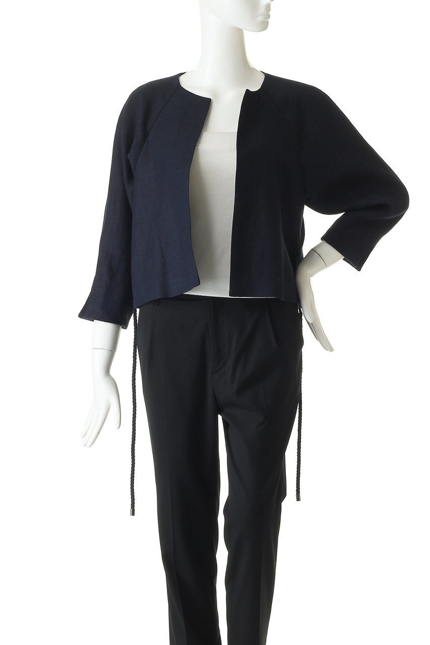 【プレインピープル/PLAIN PEOPLE】のベビーリネンノーカラージャケット 人気、トレンドファッション・服の通販 founy(ファニー) 　ファッション　Fashion　レディースファッション　WOMEN　アウター　Coat Outerwear　ジャケット　Jackets　ノーカラージャケット　No Collar Leather Jackets　ジャケット　Jacket　リネン　Linen　エレガント 上品　Elegant　other-7|ID: prp329100001053648 ipo3291000000031410282