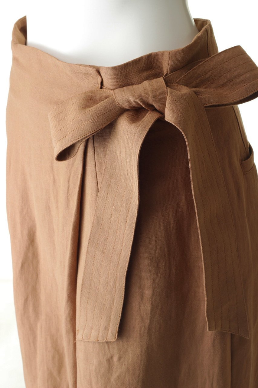 【プレインピープル/PLAIN PEOPLE】のリネンレーヨンタンブラーウエストリボンラップパンツ 人気、トレンドファッション・服の通販 founy(ファニー) 　ファッション　Fashion　レディースファッション　Fashion for Women　パンツ　Pants & Trousers　ラップ　Wrap, Wrap Design　リネン　Linen, Linen Fabric　リボン　Ribbon, Bow　ワイド　Wide, Wide Fit　other-5|ID: prp329100001053652 ipo3291000000035986153