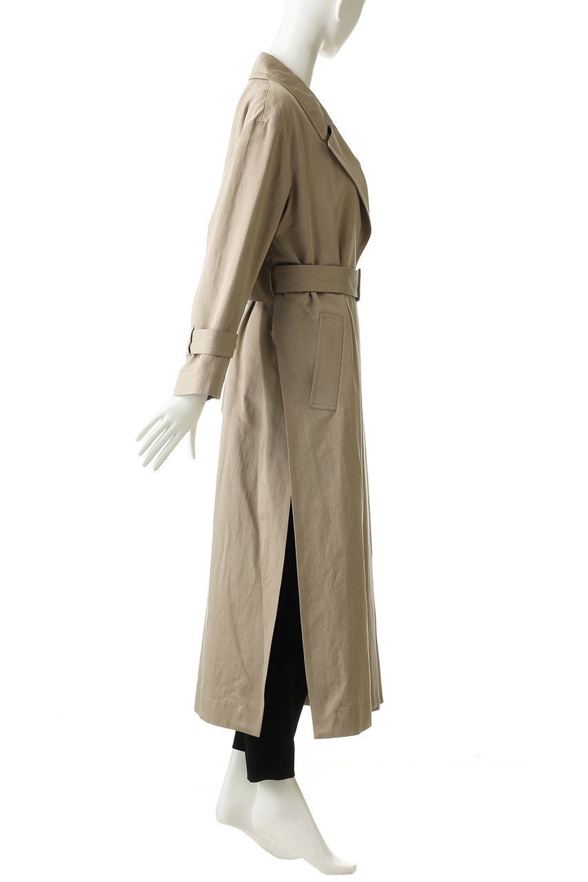 【マルティニーク/martinique】の【CURRENTAGE】コットンリネンサテンコート 人気、トレンドファッション・服の通販 founy(ファニー) 　ファッション　Fashion　レディースファッション　Fashion for Women　アウター　Coat / Outerwear Collection　コート・ロングコート・ピーコート　Long Coats, Peacoats & More　シンプル　Simple, Minimal　スリット　Slit, Slit Detail　トレンド　Trend, Trending Now　リネン　Linen, Linen Fabric　リボン　Ribbon, Bow　ロング　Long, Long-Length　定番　Standard, Basic Item　other-3|ID: prp329100001053733 ipo3291000000035824364