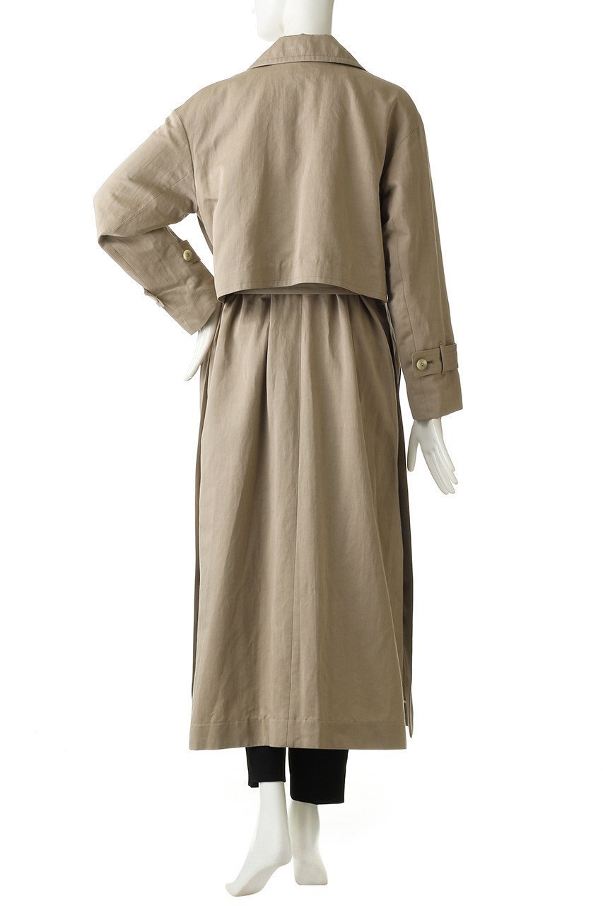 【マルティニーク/martinique】の【CURRENTAGE】コットンリネンサテンコート 人気、トレンドファッション・服の通販 founy(ファニー) 　ファッション　Fashion　レディースファッション　Fashion for Women　アウター　Coat / Outerwear Collection　コート・ロングコート・ピーコート　Long Coats, Peacoats & More　シンプル　Simple, Minimal　スリット　Slit, Slit Detail　トレンド　Trend, Trending Now　リネン　Linen, Linen Fabric　リボン　Ribbon, Bow　ロング　Long, Long-Length　定番　Standard, Basic Item　other-4|ID: prp329100001053733 ipo3291000000035824365