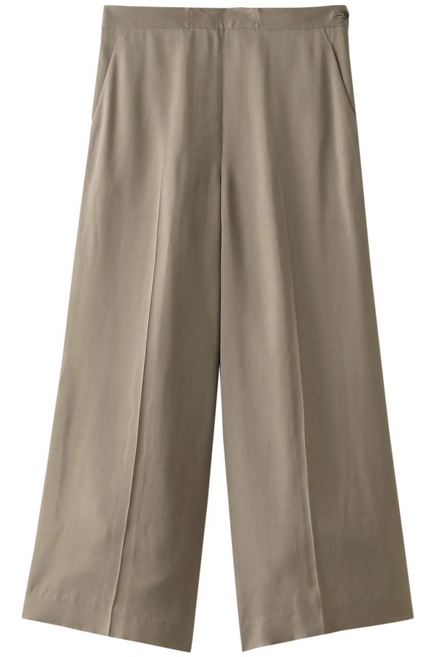 【プレインピープル/PLAIN PEOPLE】のキュプラサンドウォッシュツイルパンツ インテリア・キッズ・メンズ・レディースファッション・服の通販 founy(ファニー) 　ファッション　Fashion　レディースファッション　Fashion for Women　パンツ　Pants & Trousers　スタイリッシュ　Stylish, Fashionable　ワイド　Wide, Wide Fit　グレージュ|ID: prp329100001054130 ipo3291000000035582174