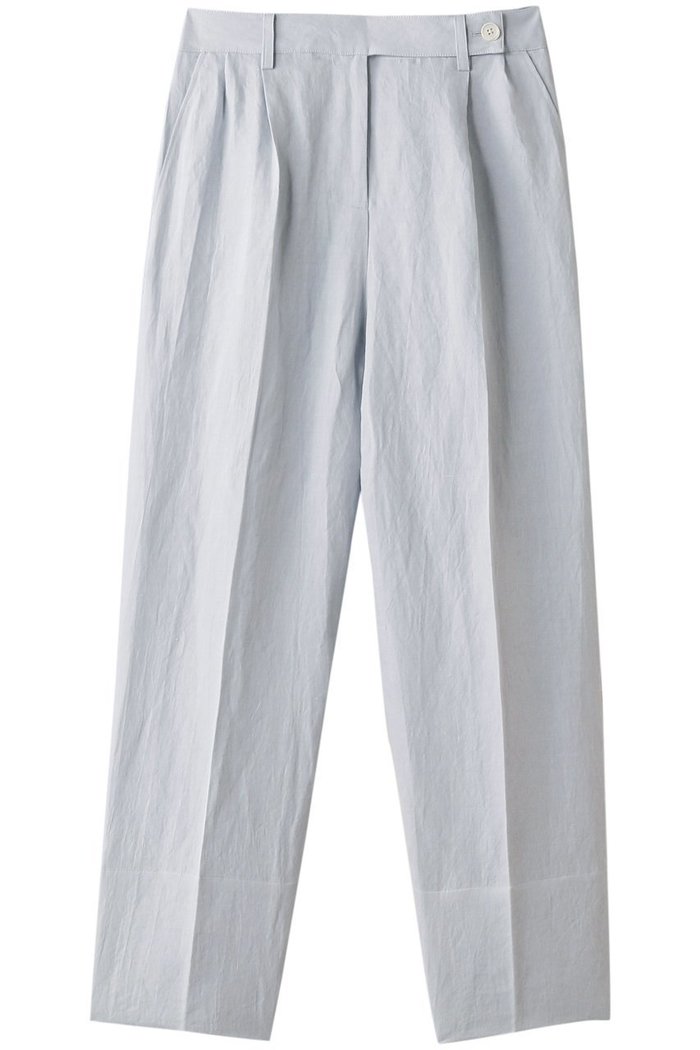 【プレインピープル/PLAIN PEOPLE】のコットンヘンプサテンタックテーパードパンツ インテリア・キッズ・メンズ・レディースファッション・服の通販 founy(ファニー) https://founy.com/ ファッション Fashion レディースファッション Fashion for Women パンツ Pants & Trousers センター Center, Center Line |ID: prp329100001054131 ipo3291000000035693799