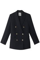 【エブール/ebure】のライトドライウール 6釦ダブルジャケット 人気、トレンドファッション・服の通販 founy(ファニー) ファッション Fashion レディースファッション WOMEN アウター Coat Outerwear ジャケット Jackets シンプル Simple ジャケット Jacket ダブル Double エレガント 上品 Elegant 定番 Standard thumbnail ネイビー|ID: prp329100001080833 ipo3291000000030094874