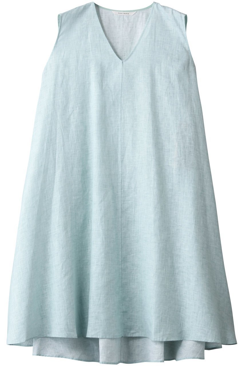 【プレインピープル/PLAIN PEOPLE】のファインリネンノースリーブチュニック インテリア・キッズ・メンズ・レディースファッション・服の通販 founy(ファニー) 　ファッション　Fashion　レディースファッション　Fashion for Women　ワンピース　Dresses　チュニック　Tunic Tops & Dresses　チュニック　Tunic, Long Top　ノースリーブ　Sleeveless, No-Sleeve　リネン　Linen, Linen Fabric　ライトブルー|ID: prp329100001090806 ipo3291000000036654054