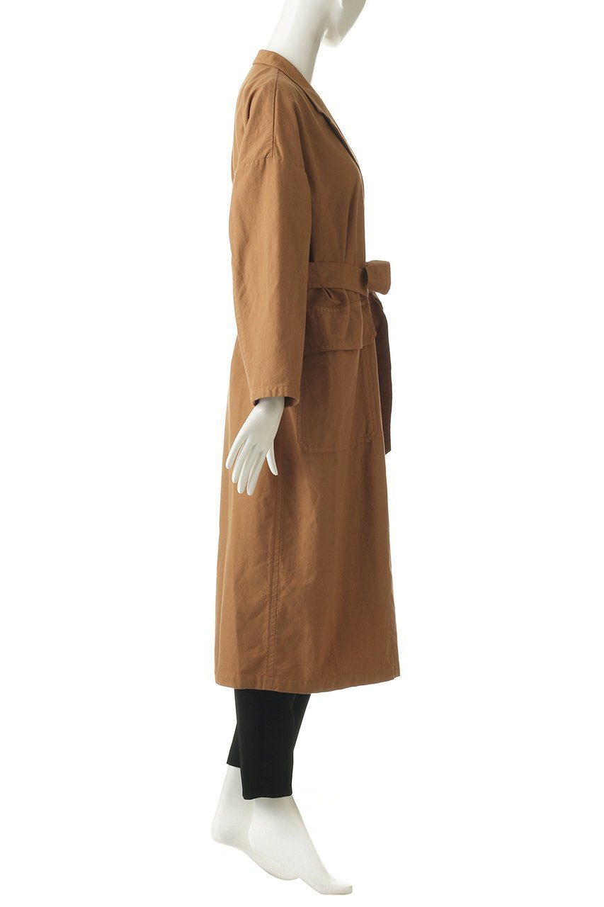 【プレインピープル/PLAIN PEOPLE】のコットン製品染めテーラードコート 人気、トレンドファッション・服の通販 founy(ファニー) 　ファッション　Fashion　レディースファッション　Fashion for Women　アウター　Coat / Outerwear Collection　コート・ロングコート・ピーコート　Long Coats, Peacoats & More　ショルダー　Shoulder, Shoulder Strap　ドロップ　Drop Shoulder, Dropped Style　リラックス　Relax, Relaxed Fit　ロング　Long, Long-Length　エレガント 上品　Elegant　other-3|ID: prp329100001120370 ipo3291000000032923946