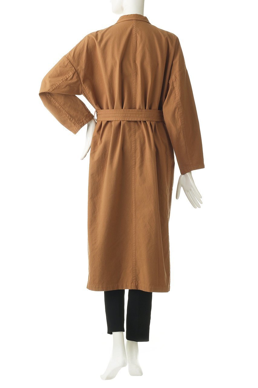 【プレインピープル/PLAIN PEOPLE】のコットン製品染めテーラードコート 人気、トレンドファッション・服の通販 founy(ファニー) 　ファッション　Fashion　レディースファッション　Fashion for Women　アウター　Coat / Outerwear Collection　コート・ロングコート・ピーコート　Long Coats, Peacoats & More　ショルダー　Shoulder, Shoulder Strap　ドロップ　Drop Shoulder, Dropped Style　リラックス　Relax, Relaxed Fit　ロング　Long, Long-Length　エレガント 上品　Elegant　other-4|ID: prp329100001120370 ipo3291000000035824459