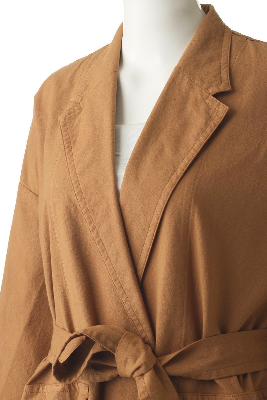 【プレインピープル/PLAIN PEOPLE】のコットン製品染めテーラードコート 人気、トレンドファッション・服の通販 founy(ファニー) 　ファッション　Fashion　レディースファッション　Fashion for Women　アウター　Coat / Outerwear Collection　コート・ロングコート・ピーコート　Long Coats, Peacoats & More　ショルダー　Shoulder, Shoulder Strap　ドロップ　Drop Shoulder, Dropped Style　リラックス　Relax, Relaxed Fit　ロング　Long, Long-Length　エレガント 上品　Elegant　other-5|ID: prp329100001120370 ipo3291000000035824460