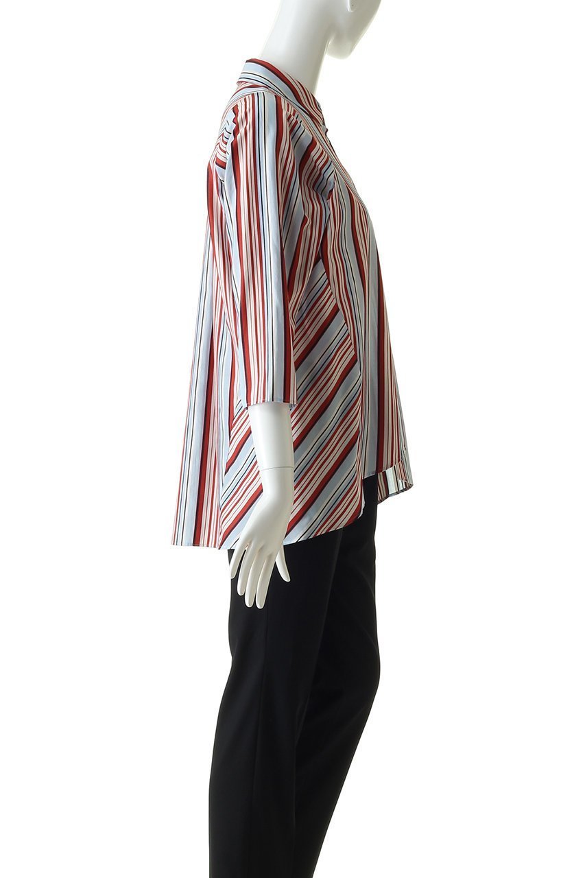 【プレインピープル/PLAIN PEOPLE】の【plainless】コットンドビーストライプシャツ 人気、トレンドファッション・服の通販 founy(ファニー) 　ファッション　Fashion　レディースファッション　Fashion for Women　トップス・カットソー　Cut & Sew Tops　シャツ・ブラウス・オフィスカジュアル　Elegant Blouses & Button-Ups　シンプル　Simple, Minimal　ストライプ　Stripe, Striped Pattern　スリーブ　Sleeve, Long Sleeve / Short Sleeve　ロング　Long, Long-Length　エレガント 上品　Elegant　other-3|ID: prp329100001124606 ipo3291000000032945110