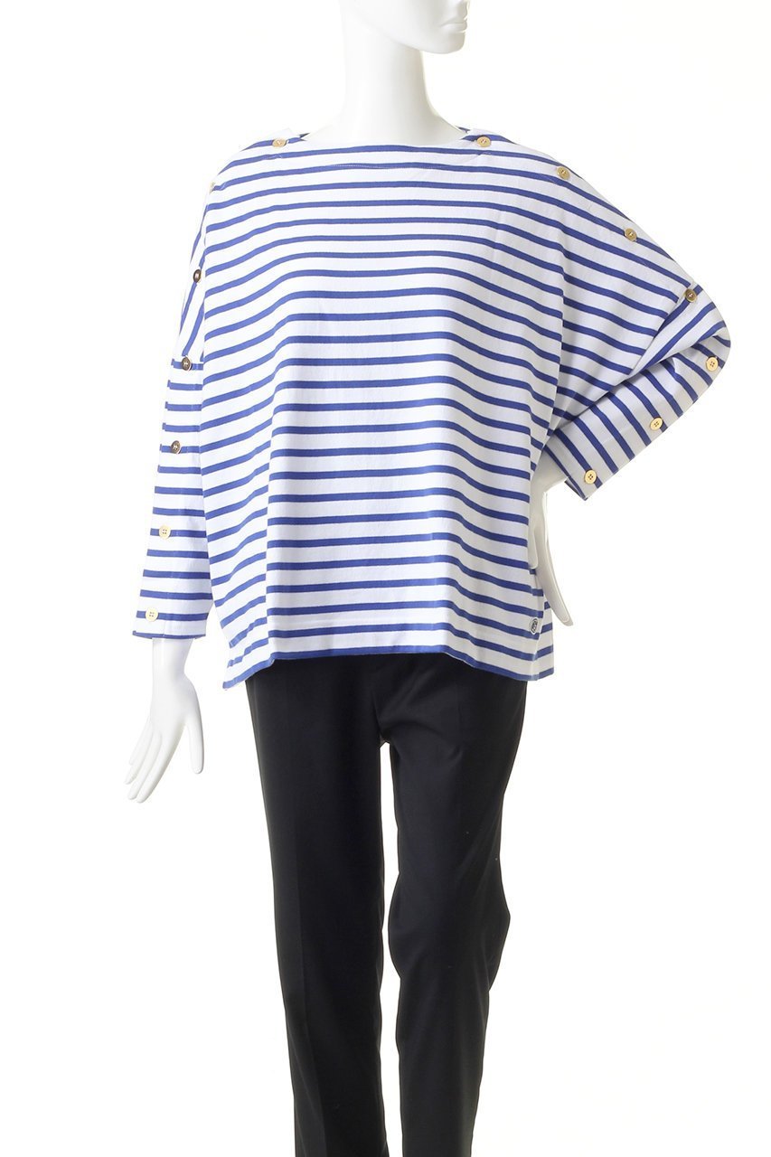 【エリオポール/heliopole】の【ARMOR LUX】ショルダーボタンカットソー 人気、トレンドファッション・服の通販 founy(ファニー) ファッション Fashion レディースファッション Fashion for Women トップス・カットソー Cut & Sew Tops シャツ・ブラウス・オフィスカジュアル Elegant Blouses & Button-Ups ロングTシャツ・Tシャツ Longline T-Shirts & Tees カットソー・ベーシックTシャツ Cut-and-Sewn Tops / Stretch Tees & Basics スリーブ Sleeve, Long Sleeve / Short Sleeve ロング Long, Long-Length other-2|ID: prp329100001177355 ipo3291000000036661388