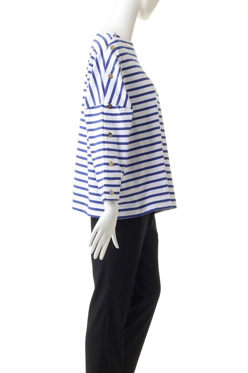 【エリオポール/heliopole】の【ARMOR LUX】ショルダーボタンカットソー 人気、トレンドファッション・服の通販 founy(ファニー) ファッション Fashion レディースファッション Fashion for Women トップス・カットソー Cut & Sew Tops シャツ・ブラウス・オフィスカジュアル Elegant Blouses & Button-Ups ロングTシャツ・Tシャツ Longline T-Shirts & Tees カットソー・ベーシックTシャツ Cut-and-Sewn Tops / Stretch Tees & Basics スリーブ Sleeve, Long Sleeve / Short Sleeve ロング Long, Long-Length other-3|ID: prp329100001177355 ipo3291000000036661389