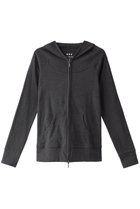 【スリー ドッツ/three dots】のCotton Knits double zip hoody/パーカー チャコール|ID: prp329100001266416 ipo3291000000032851032