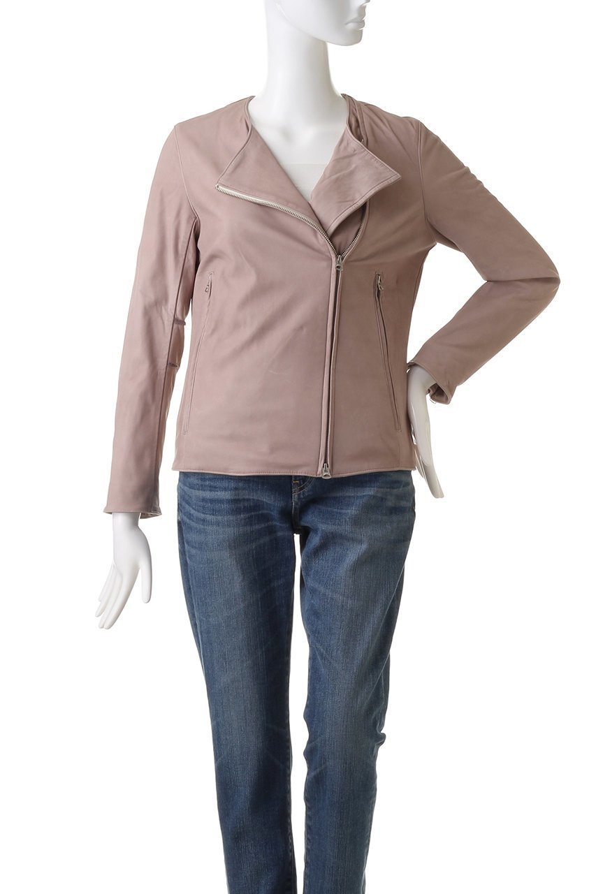 【シシ/sisii】のノーカラー シングルライダースジャケット 人気、トレンドファッション・服の通販 founy(ファニー) 　ファッション　Fashion　レディースファッション　Fashion for Women　アウター　Coat / Outerwear Collection　レディースジャケット・軽アウター　Jackets　ライダースジャケット / レザースタイル　Riders Jackets & Biker Style　シンプル　Simple, Minimal　ジャケット　Jacket, Outerwear　ストール　Stole, Wrap　other-2|ID: prp329100001361782 ipo3291000000032912739