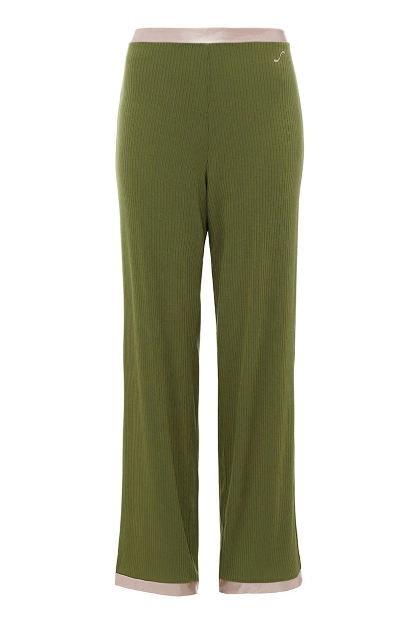 【エス バイ スロギー/S by sloggi】のエス バイ スロギー サンデーズ ロングボトム インテリア・キッズ・メンズ・レディースファッション・服の通販 founy(ファニー) 　ファッション　Fashion　レディースファッション　Fashion for Women　サテン　Satin, Glossy Fabric　パジャマ　Pajamas, Sleepwear　ボトム　Bottoms, Lower Wear　リラックス　Relax, Relaxed Fit　ロング　Long, Long-Length　エレガント 上品　Elegant　再入荷　Restock / Back in Stock　フォレストグリーン|ID: prp329100001361825 ipo3291000000035443649