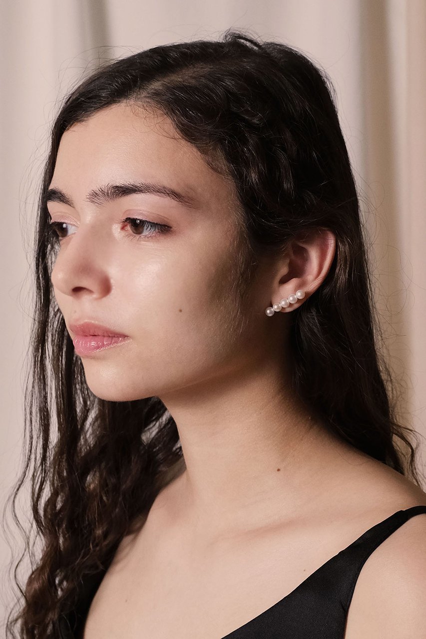 【ナチュラリジュエリ/NATURALI JEWELRY】のK10 クインテットパールピアス(片耳用) 人気、トレンドファッション・服の通販 founy(ファニー) 　ファッション　Fashion　レディースファッション　Fashion for Women　ジュエリー　Jewelry　ファッションリング　Fashion Rings　イヤリング・フープ・ドロップタイプ　Hoop, Drop & Clip Earrings　おすすめ　Recommended / Our Picks　イヤリング　Earrings　イヤーカフ　Ear Cuffs　シンプル　Simple, Minimal　パーティ　Party, Party Style　パール　Pearl, Pearl Accent　エレガント 上品　Elegant　片耳　One-Ear, Single Earring　other-2|ID: prp329100001366105 ipo3291000000036177912