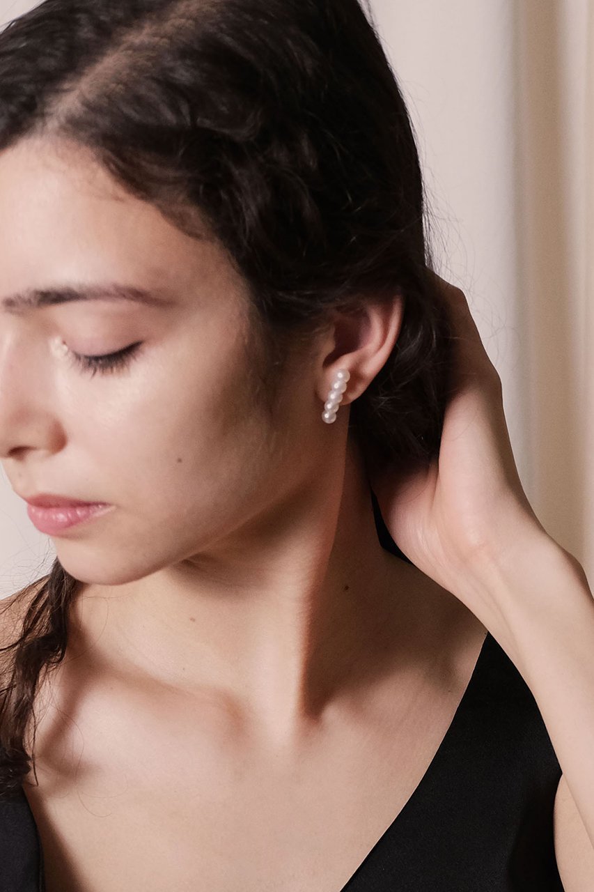 【ナチュラリジュエリ/NATURALI JEWELRY】のK10 クインテットパールピアス(片耳用) 人気、トレンドファッション・服の通販 founy(ファニー) 　ファッション　Fashion　レディースファッション　Fashion for Women　ジュエリー　Jewelry　ファッションリング　Fashion Rings　イヤリング・フープ・ドロップタイプ　Hoop, Drop & Clip Earrings　おすすめ　Recommended / Our Picks　イヤリング　Earrings　イヤーカフ　Ear Cuffs　シンプル　Simple, Minimal　パーティ　Party, Party Style　パール　Pearl, Pearl Accent　エレガント 上品　Elegant　片耳　One-Ear, Single Earring　other-4|ID: prp329100001366105 ipo3291000000036177915