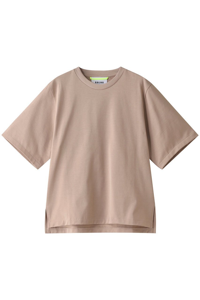 【カルナ/KALNA】のベーシックTシャツ インテリア・キッズ・メンズ・レディースファッション・服の通販 founy(ファニー) 　ファッション　Fashion　レディースファッション　WOMEN　トップス・カットソー　Tops/Tshirt　シャツ/ブラウス　Shirts/Blouses　ロング / Tシャツ　T-Shirts　カットソー　Cut and Sewn　ショート　Short　シンプル　Simple　スリーブ　Sleeve　トレンド　Trend　パターン　Pattern　ベーシック　Basic　ピンクベージュ|ID: prp329100001459297 ipo3291000000024777347