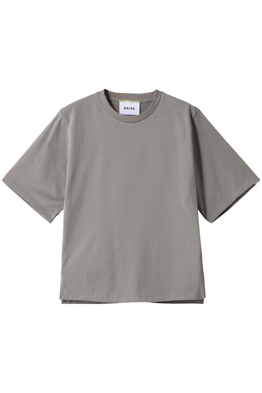 【カルナ/KALNA】のベーシックTシャツ インテリア・キッズ・メンズ・レディースファッション・服の通販 founy(ファニー) 　ファッション　Fashion　レディースファッション　WOMEN　トップス・カットソー　Tops/Tshirt　シャツ/ブラウス　Shirts/Blouses　ロング / Tシャツ　T-Shirts　カットソー　Cut and Sewn　ショート　Short　シンプル　Simple　スリーブ　Sleeve　トレンド　Trend　パターン　Pattern　ベーシック　Basic　ライトグレー|ID: prp329100001459297 ipo3291000000027949527