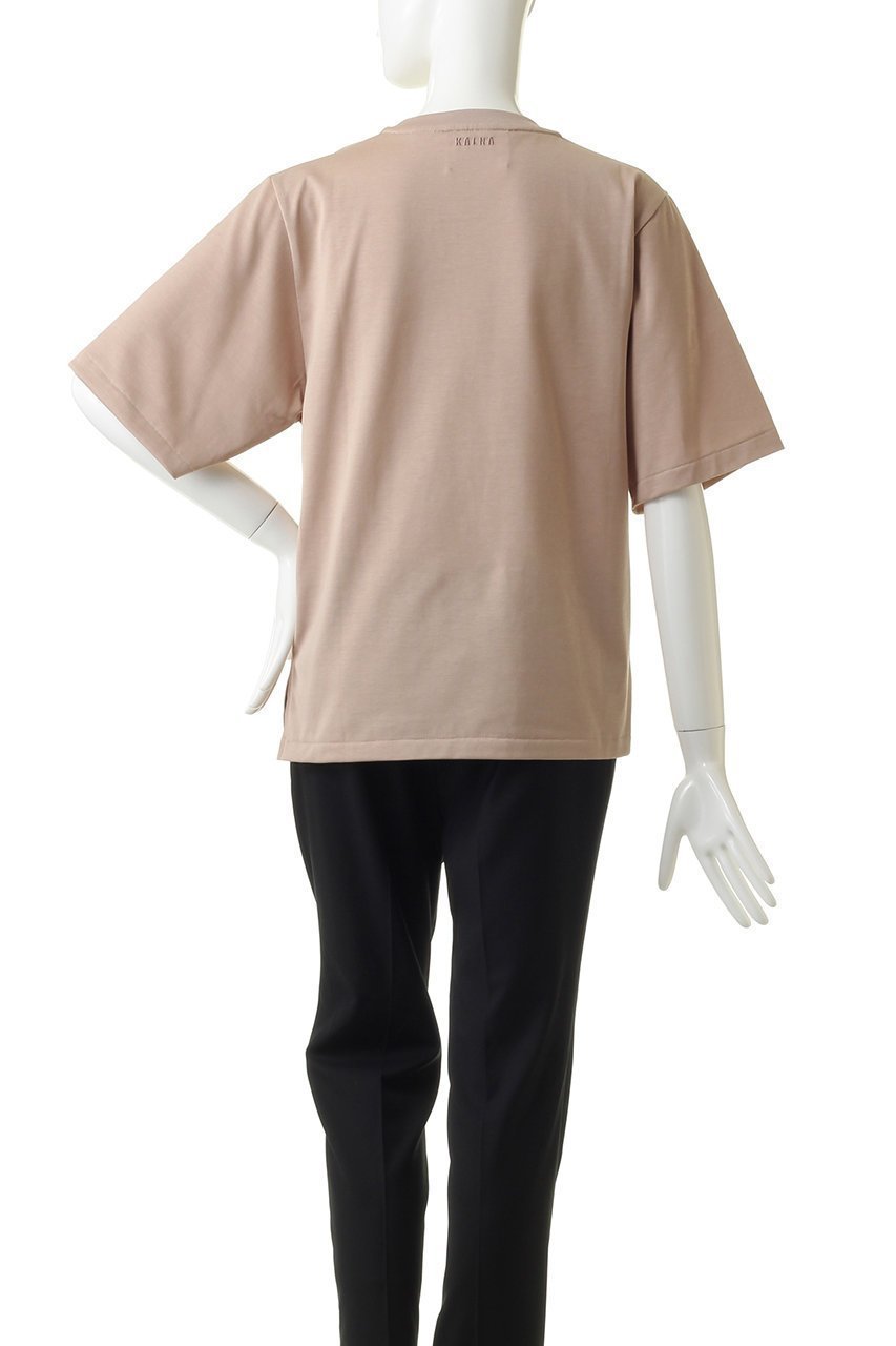 【カルナ/KALNA】のベーシックTシャツ 人気、トレンドファッション・服の通販 founy(ファニー) 　ファッション　Fashion　レディースファッション　Fashion for Women　トップス・カットソー　Cut & Sew Tops　シャツ・ブラウス・オフィスカジュアル　Elegant Blouses & Button-Ups　ロングTシャツ・Tシャツ　Longline T-Shirts & Tees　カットソー・ベーシックTシャツ　Cut-and-Sewn Tops / Stretch Tees & Basics　ショート　Short, Short Length　シンプル　Simple, Minimal　スリーブ　Sleeve, Long Sleeve / Short Sleeve　トレンド　Trend, Trending Now　パターン　Pattern, Design Print　ベーシック　Basic, Essential　other-4|ID: prp329100001459297 ipo3291000000032839777