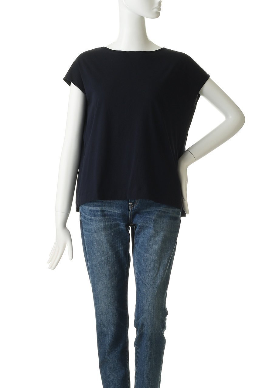 【デミーリー/DEMYLEE】のSYDNEY ジャージーピマコットン バックプリーツスリーブレストップ 人気、トレンドファッション・服の通販 founy(ファニー) 　ファッション　Fashion　レディースファッション　Ladies' Fashion Online　トップス・カットソー　Tops/Tshirt　シャツ/ブラウス　Shirts/Blouses　ロング / Tシャツ　T-Shirts　カットソー　Cut and Sewn　ギャザー　Gather　ショート　Short　シンプル　Simple　スリーブ　Sleeve　再入荷　Restock/Back In Stock/Re Arrival　定番　Standard　other-2|ID: prp329100001484155 ipo3291000000032648022