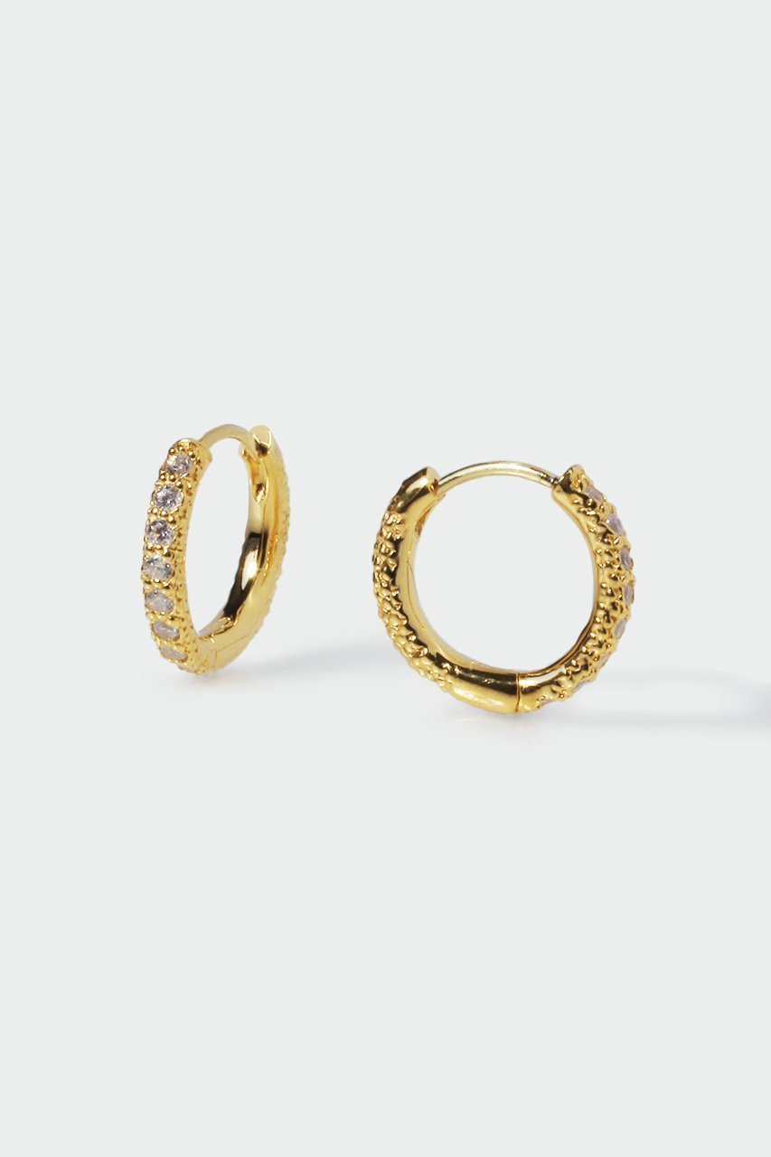【アヤミ ジュエリー/AYAMI jewelry】のPave ミニフープピアス インテリア・キッズ・メンズ・レディースファッション・服の通販 founy(ファニー) 　ファッション　Fashion　レディースファッション　Fashion for Women　ジュエリー　Jewelry　ファッションリング　Fashion Rings　イヤリング・フープ・ドロップタイプ　Hoop, Drop & Clip Earrings　おすすめ　Recommended / Our Picks　イヤリング　Earrings　フープ　Hoop, Hoop Earrings　人気　Popular, Best Seller　ゴールド|ID: prp329100001490575 ipo3291000000035637622