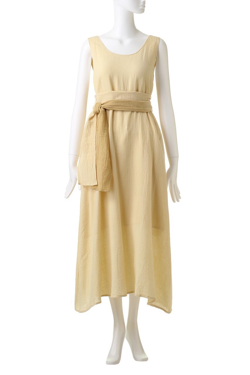 【マリリンムーン/MARILYN MOON】の【WALANCE】ナチュラルダイコットンガーゼスリーブレスドレス 人気、トレンドファッション・服の通販 founy(ファニー) 　ファッション　Fashion　レディースファッション　Fashion for Women　ワンピース　Dresses　フォーマル・パーティードレス・結婚式用ドレス　Elegant & Casual Dresses　チュニック　Tunic Tops & Dresses　チュニック　Tunic, Long Top　ドレス　Dress, One-Piece　フレア　Flare, Flared　リゾート　Resort, Vacation Style　リラックス　Relax, Relaxed Fit　ロング　Long, Long-Length　再入荷　Restock / Back in Stock　other-2|ID: prp329100001516662 ipo3291000000032768899