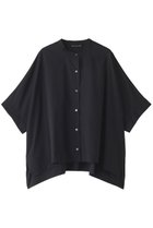 【ミズイロ インド/mizuiro ind】のstand collar wide shirt シャツ navy|ID:prp329100001527661