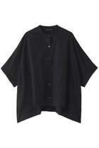【ミズイロ インド/mizuiro ind】のstand collar wide shirt シャツ black|ID:prp329100001527661