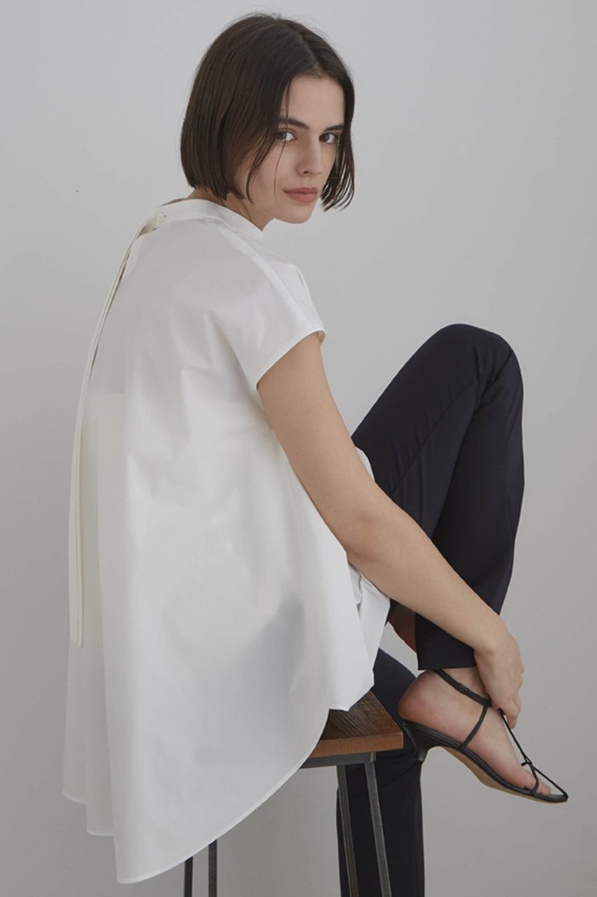 【ル フィル/LE PHIL】のSOLOTEXノースリーブブラウス 人気、トレンドファッション・服の通販 founy(ファニー) 　ファッション　Fashion　レディースファッション　WOMEN　トップス・カットソー　Tops/Tshirt　キャミソール / ノースリーブ　No Sleeves　シャツ/ブラウス　Shirts/Blouses　エレガント 上品　Elegant　スタンド　Stand　ノースリーブ　No Sleeve　バランス　Balance　フェミニン　Feminine　ロング　Long　other-8|ID: prp329100001542676 ipo3291000000031685572