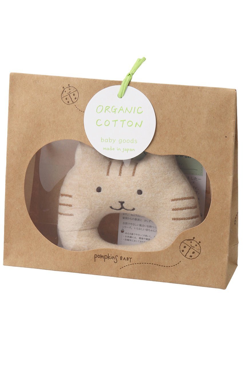 【ポプキンズ/POMPKINS / KIDS】の【BABY】パッケージにゃんこガラガラ インテリア・キッズ・メンズ・レディースファッション・服の通販 founy(ファニー) 　ファッション　Fashion　キッズファッション　Fashion for Kids　おすすめ　Recommended / Our Picks　ギフト プレゼント　Gift / Present　ナチュラル|ID: prp329100001562870 ipo3291000000032839398