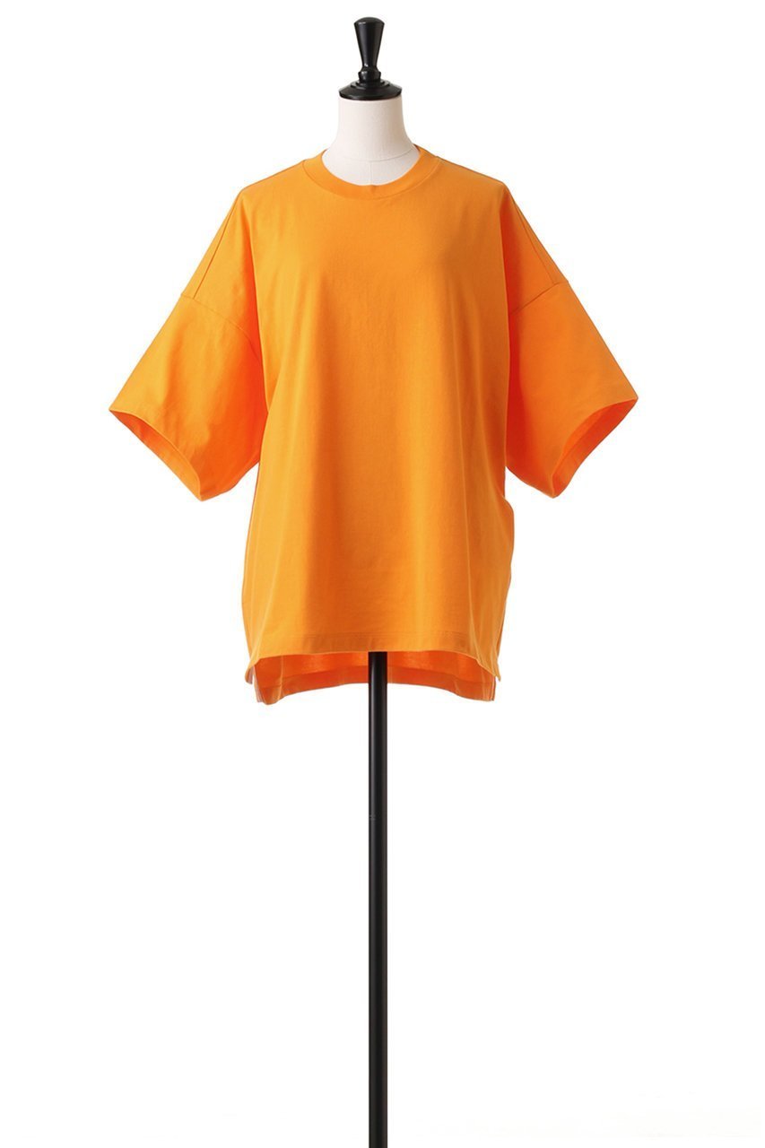 【ブラミンク/BLAMINK】のコットンクルーネックオーバースリーブTシャツ 人気、トレンドファッション・服の通販 founy(ファニー) 　ファッション　Fashion　レディースファッション　Fashion for Women　トップス・カットソー　Cut & Sew Tops　シャツ・ブラウス・オフィスカジュアル　Elegant Blouses & Button-Ups　ロングTシャツ・Tシャツ　Longline T-Shirts & Tees　カットソー・ベーシックTシャツ　Cut-and-Sewn Tops / Stretch Tees & Basics　ショート　Short, Short Length　シンプル　Simple, Minimal　スリーブ　Sleeve, Long Sleeve / Short Sleeve　半袖　Short Sleeve, Half Sleeve　other-2|ID: prp329100001590363 ipo3291000000032839071