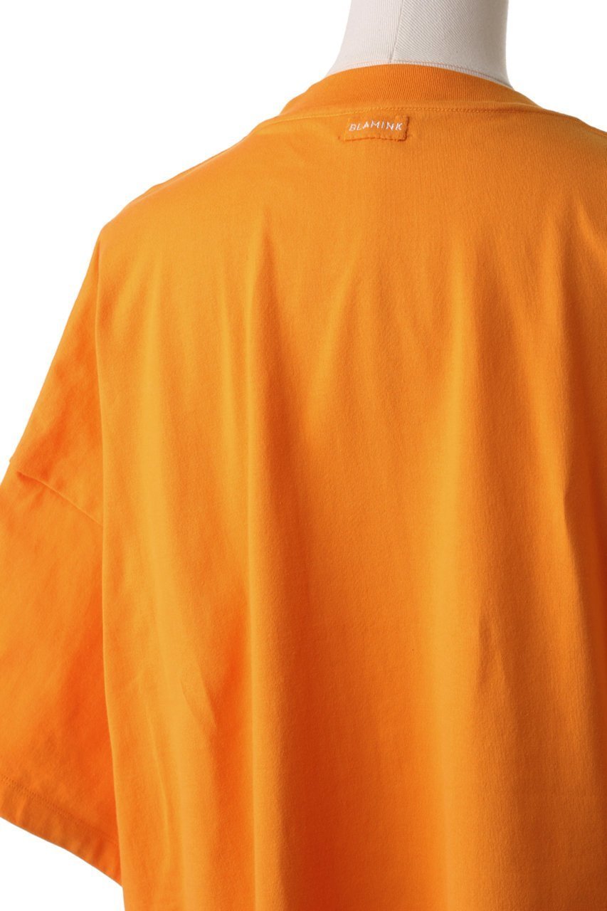 【ブラミンク/BLAMINK】のコットンクルーネックオーバースリーブTシャツ 人気、トレンドファッション・服の通販 founy(ファニー) 　ファッション　Fashion　レディースファッション　Fashion for Women　トップス・カットソー　Cut & Sew Tops　シャツ・ブラウス・オフィスカジュアル　Elegant Blouses & Button-Ups　ロングTシャツ・Tシャツ　Longline T-Shirts & Tees　カットソー・ベーシックTシャツ　Cut-and-Sewn Tops / Stretch Tees & Basics　ショート　Short, Short Length　シンプル　Simple, Minimal　スリーブ　Sleeve, Long Sleeve / Short Sleeve　半袖　Short Sleeve, Half Sleeve　other-5|ID: prp329100001590363 ipo3291000000032839087
