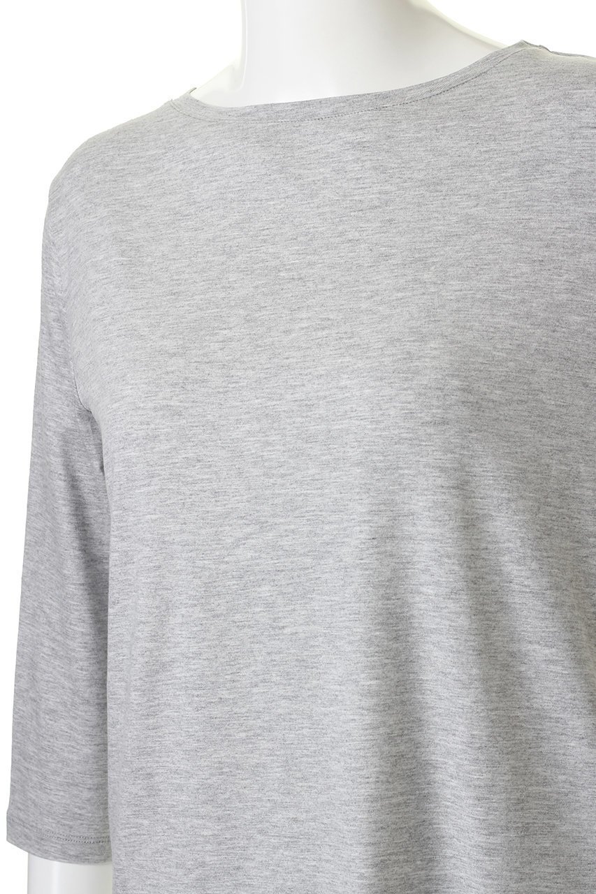 【エリオポール/heliopole】の【MAJESTIC FILATURES】ヴィスコースロングスリーブシャツ 人気、トレンドファッション・服の通販 founy(ファニー) 　ファッション　Fashion　レディースファッション　Fashion for Women　トップス・カットソー　Cut & Sew Tops　シャツ・ブラウス・オフィスカジュアル　Elegant Blouses & Button-Ups　ロングTシャツ・Tシャツ　Longline T-Shirts & Tees　カットソー・ベーシックTシャツ　Cut-and-Sewn Tops / Stretch Tees & Basics　シンプル　Simple, Minimal　スリット　Slit, Slit Detail　スリーブ　Sleeve, Long Sleeve / Short Sleeve　メランジ　Melange, Mixed Yarn　ロング　Long, Long-Length　other-5|ID: prp329100001634424 ipo3291000000036006738