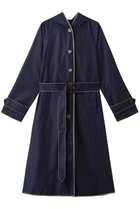 【ムーンバット/MOONBAT】の【Lignaggio】ロングパーカートレンチ 人気、トレンドファッション・服の通販 founy(ファニー) ファッション Fashion レディースファッション Fashion for Women アウター Coat / Outerwear Collection コート・ロングコート・ピーコート Long Coats, Peacoats & More パイピング Piping, Trim Design メッシュ Mesh, Net Fabric thumbnail ネイビー|ID: prp329100001701805 ipo3291000000032922062