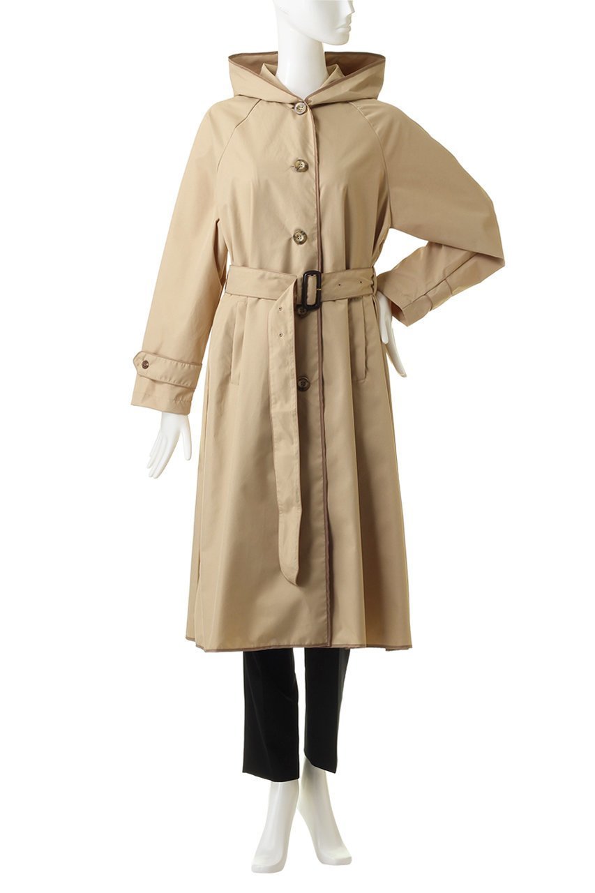 【ムーンバット/MOONBAT】の【Lignaggio】ロングパーカートレンチ 人気、トレンドファッション・服の通販 founy(ファニー) 　ファッション　Fashion　レディースファッション　Fashion for Women　アウター　Coat / Outerwear Collection　コート・ロングコート・ピーコート　Long Coats, Peacoats & More　パイピング　Piping, Trim Design　メッシュ　Mesh, Net Fabric　other-2|ID: prp329100001701805 ipo3291000000036640032