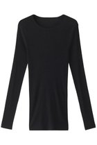 【カオス/Chaos】の18Gシルクリブニットクルーネック 人気、トレンドファッション・服の通販 founy(ファニー) ファッション Fashion レディースファッション Fashion for Women トップス・カットソー Cut & Sew Tops ニット Knit Tops & Sweaters カジュアルプルオーバー・ニットトップス Pullovers & Knit Tops / Casual Pullovers シルク Silk, 100% Silk シンプル Simple, Minimal フィット Fit, Slim Fit ロング Long, Long-Length thumbnail ブラック|ID: prp329100001705692 ipo3291000000032960461