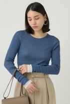 【カオス/Chaos】の18Gシルクリブニットクルーネック 人気、トレンドファッション・服の通販 founy(ファニー) ファッション Fashion レディースファッション Fashion for Women トップス・カットソー Cut & Sew Tops ニット Knit Tops & Sweaters カジュアルプルオーバー・ニットトップス Pullovers & Knit Tops / Casual Pullovers シルク Silk, 100% Silk シンプル Simple, Minimal フィット Fit, Slim Fit ロング Long, Long-Length thumbnail ブルー|ID: prp329100001705692 ipo3291000000032960468