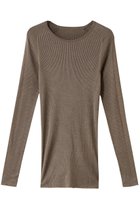 【カオス/Chaos】の18Gシルクリブニットクルーネック 人気、トレンドファッション・服の通販 founy(ファニー) ファッション Fashion レディースファッション Fashion for Women トップス・カットソー Cut & Sew Tops ニット Knit Tops & Sweaters カジュアルプルオーバー・ニットトップス Pullovers & Knit Tops / Casual Pullovers シルク Silk, 100% Silk シンプル Simple, Minimal フィット Fit, Slim Fit ロング Long, Long-Length thumbnail ブラウン|ID: prp329100001705692 ipo3291000000033541322