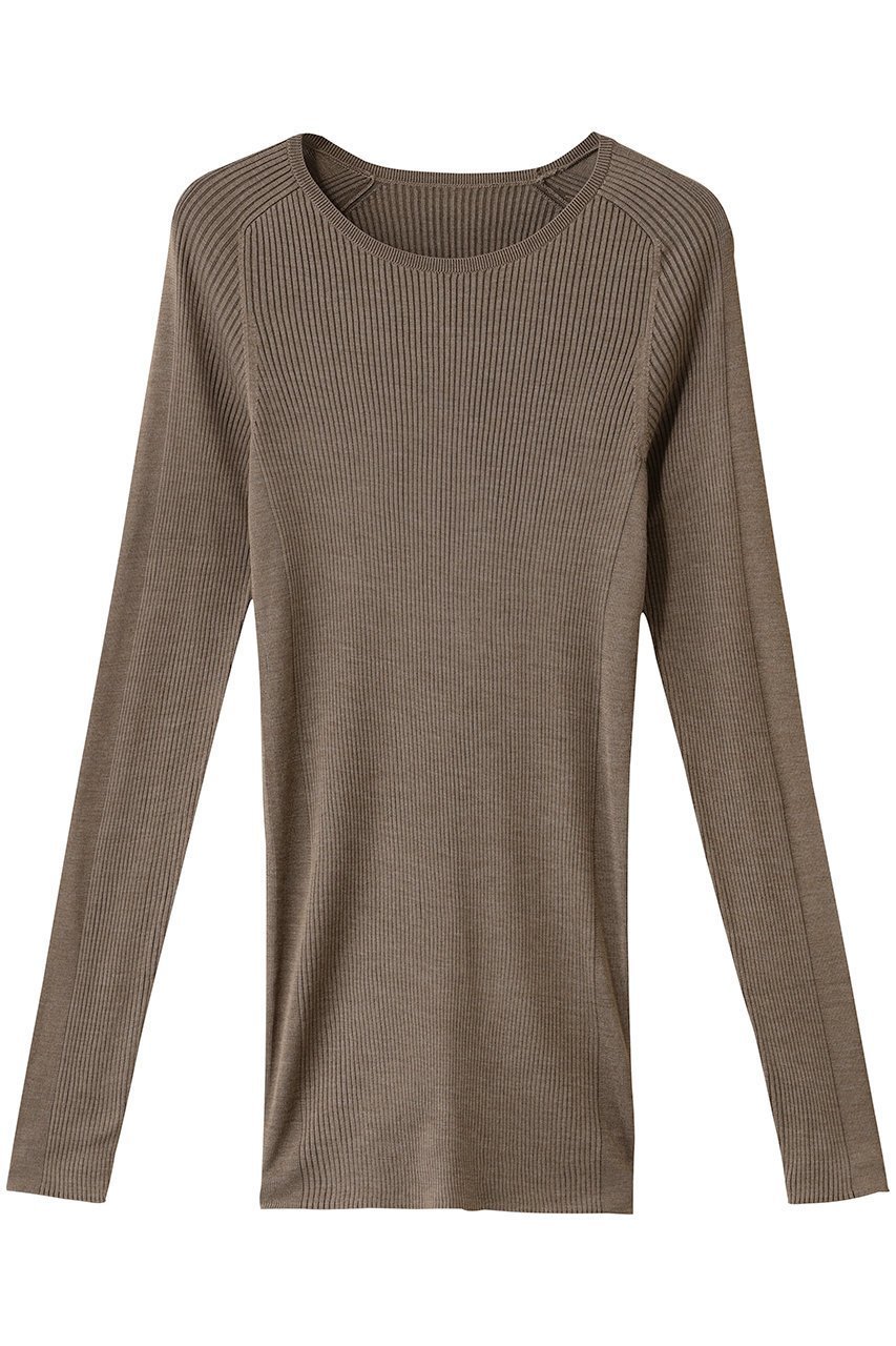 【カオス/Chaos】の18Gシルクリブニットクルーネック インテリア・キッズ・メンズ・レディースファッション・服の通販 founy(ファニー) ファッション Fashion レディースファッション Fashion for Women トップス・カットソー Cut & Sew Tops ニット Knit Tops & Sweaters カジュアルプルオーバー・ニットトップス Pullovers & Knit Tops / Casual Pullovers シルク Silk, 100% Silk シンプル Simple, Minimal フィット Fit, Slim Fit ロング Long, Long-Length ブラウン|ID: prp329100001705692 ipo3291000000033541322