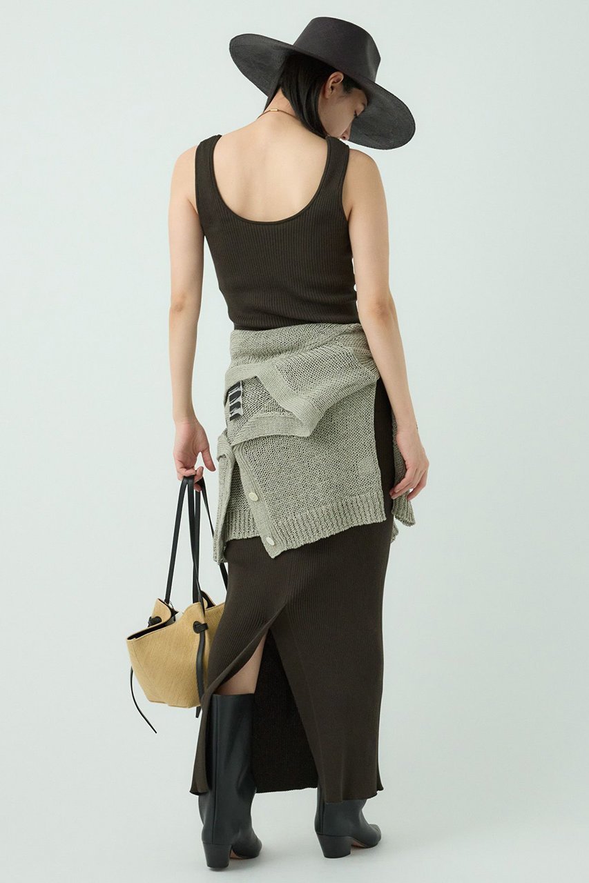 【カオス/Chaos】のCRインプレリブスカート 人気、トレンドファッション・服の通販 founy(ファニー) 　ファッション　Fashion　レディースファッション　Fashion for Women　スカート　Skirts　ロングスカート　Long Skirts / Maxi & Midi Skirts　ストレッチ　Stretch, Stretchy Fabric　スリット　Slit, Slit Detail　セットアップ　Set-Up, Coordinated Outfit　タンク　Tank Top, Sleeveless Top　ロング　Long, Long-Length　定番　Standard, Basic Item　other-6|ID: prp329100001705704 ipo3291000000035485183