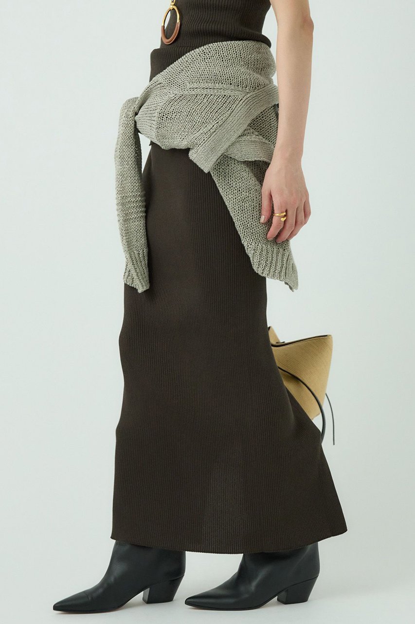 【カオス/Chaos】のCRインプレリブスカート 人気、トレンドファッション・服の通販 founy(ファニー) 　ファッション　Fashion　レディースファッション　Fashion for Women　スカート　Skirts　ロングスカート　Long Skirts / Maxi & Midi Skirts　ストレッチ　Stretch, Stretchy Fabric　スリット　Slit, Slit Detail　セットアップ　Set-Up, Coordinated Outfit　タンク　Tank Top, Sleeveless Top　ロング　Long, Long-Length　定番　Standard, Basic Item　other-8|ID: prp329100001705704 ipo3291000000035485185