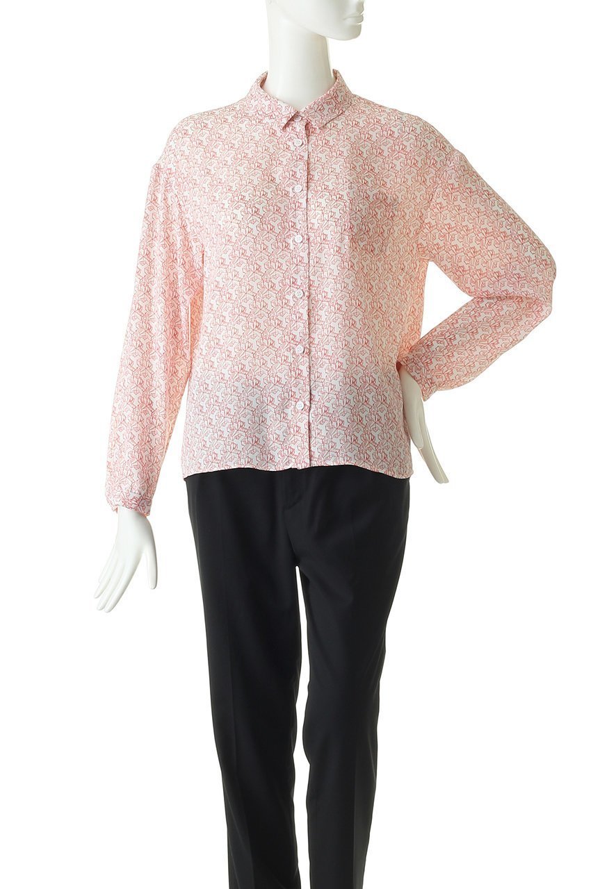 【プレインピープル/PLAIN PEOPLE】の【plainless】KIGUMIプリントブラウス 人気、トレンドファッション・服の通販 founy(ファニー) 　ファッション　Fashion　レディースファッション　Fashion for Women　トップス・カットソー　Cut & Sew Tops　シャツ・ブラウス・オフィスカジュアル　Elegant Blouses & Button-Ups　おすすめ　Recommended / Our Picks　スリーブ　Sleeve, Long Sleeve / Short Sleeve　セットアップ　Set-Up, Coordinated Outfit　プリント　Print, Printed Pattern　ロング　Long, Long-Length　エレガント 上品　Elegant　夏　Summer　春　Spring　S/S・春夏　SS, Spring/Summer, Warm Season　other-2|ID: prp329100001790491 ipo3291000000036878398