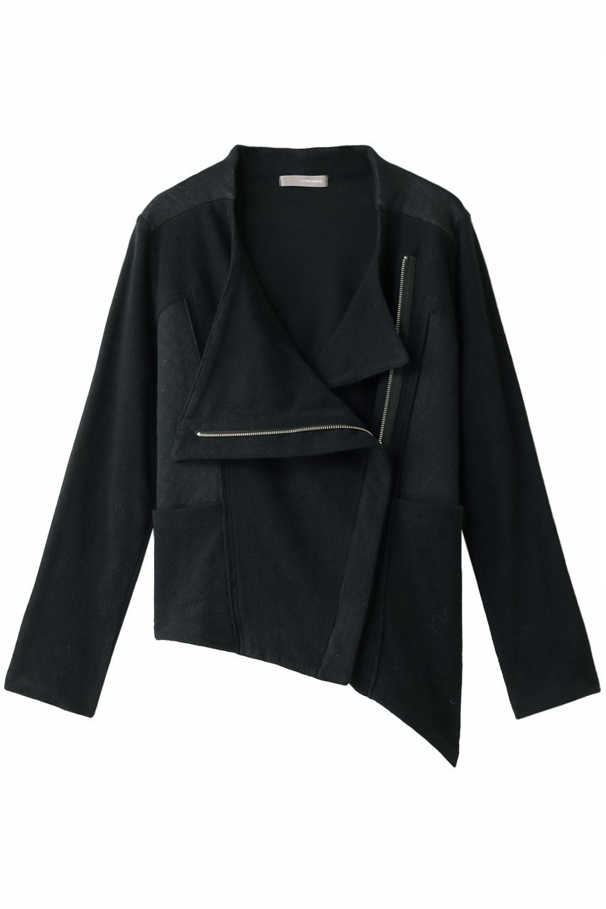 【フォーコーナーズ/+FOUR CORNERS】のコンビライダース インテリア・キッズ・メンズ・レディースファッション・服の通販 founy(ファニー) 　ファッション　Fashion　レディースファッション　Fashion for Women　アウター　Coat / Outerwear Collection　レディースジャケット・軽アウター　Jackets　ブルゾンジャケット・スポーティアウター　Blouson Jackets　ライダースジャケット / レザースタイル　Riders Jackets & Biker Style　カーディガン　Cardigan, Knitwear　ジャケット　Jacket, Outerwear　ブルゾン　Blouson, Bomber Jacket　ライダース　Riders　ライダースジャケット　Riders, Biker Jacket　リラックス　Relax, Relaxed Fit　ブラック|ID: prp329100001790548 ipo3291000000035491603