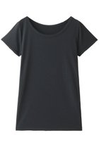 【プレインピープル/PLAIN PEOPLE】のコットンライク天竺フレンチスリーブTシャツ ネイビー|ID: prp329100001790559 ipo3291000000035809691