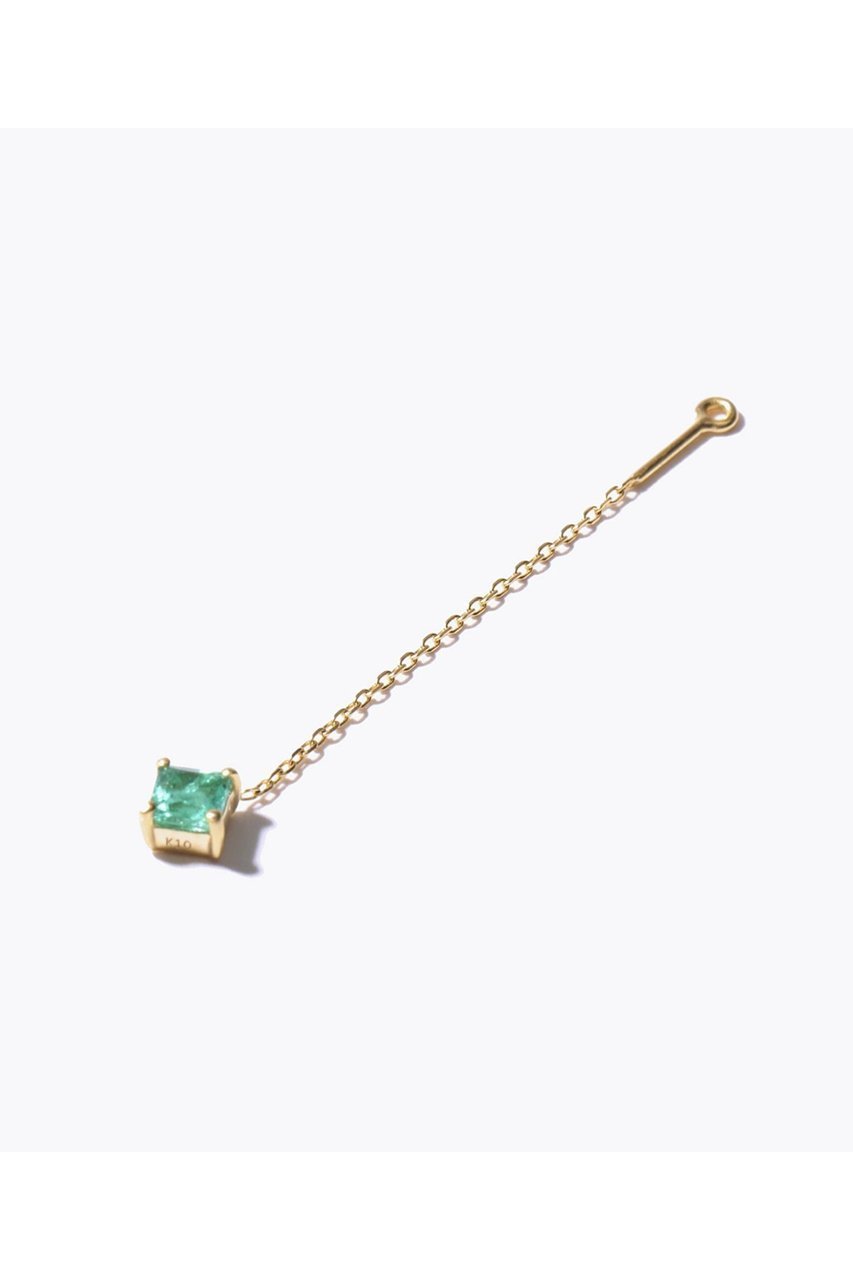 【アルティーダ ウード/ARTIDA OUD】のeden K10 スクエアエメラルド チェーン イヤーチャーム(片耳用) 人気、トレンドファッション・服の通販 founy(ファニー) 　ファッション　Fashion　レディースファッション　Fashion for Women　ジュエリー　Jewelry　ファッションリング　Fashion Rings　イヤリング・フープ・ドロップタイプ　Hoop, Drop & Clip Earrings　おすすめ　Recommended / Our Picks　イヤリング　Earrings　シンプル　Simple, Minimal　スクエア　Square, Square Shape　ストーン　Stone, Gem-Like　チェーン　Chain, Chain Strap　モダン　Modern, Contemporary　片耳　One-Ear, Single Earring　other-3|ID: prp329100001790735 ipo3291000000035785055