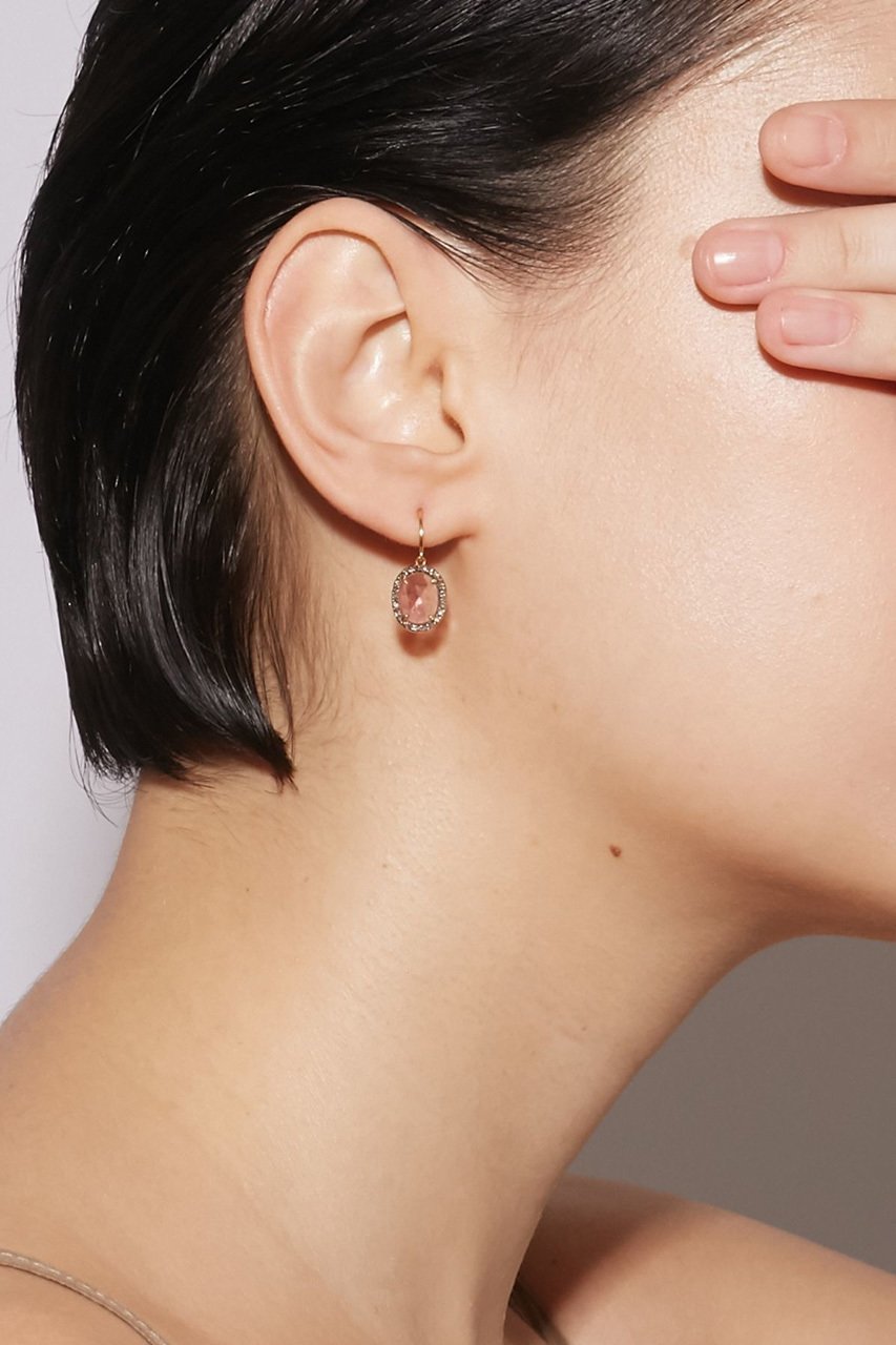 【アルティーダ ウード/ARTIDA OUD】のelafonisi ピンクトルマリン パヴェダイヤモンド ドロップ シングル ピアス(片耳用) 人気、トレンドファッション・服の通販 founy(ファニー) 　ファッション　Fashion　レディースファッション　Fashion for Women　ジュエリー　Jewelry　ファッションリング　Fashion Rings　イヤリング・フープ・ドロップタイプ　Hoop, Drop & Clip Earrings　おすすめ　Recommended / Our Picks　イヤリング　Earrings　シェイプ　Shape, Slim Fit　ダイヤモンド　Diamond, Brilliant Cut　ドロップ　Drop Shoulder, Dropped Style　バランス　Balance, Style Balance　片耳　One-Ear, Single Earring　other-2|ID: prp329100001816180 ipo3291000000035945321