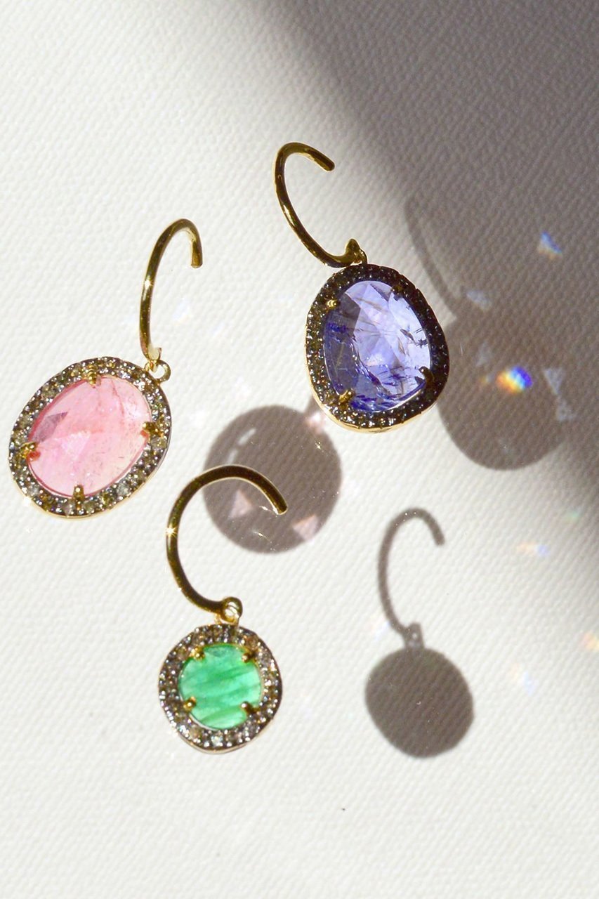 【アルティーダ ウード/ARTIDA OUD】のelafonisi ピンクトルマリン パヴェダイヤモンド ドロップ シングル ピアス(片耳用) 人気、トレンドファッション・服の通販 founy(ファニー) 　ファッション　Fashion　レディースファッション　Fashion for Women　ジュエリー　Jewelry　ファッションリング　Fashion Rings　イヤリング・フープ・ドロップタイプ　Hoop, Drop & Clip Earrings　おすすめ　Recommended / Our Picks　イヤリング　Earrings　シェイプ　Shape, Slim Fit　ダイヤモンド　Diamond, Brilliant Cut　ドロップ　Drop Shoulder, Dropped Style　バランス　Balance, Style Balance　片耳　One-Ear, Single Earring　other-6|ID: prp329100001816180 ipo3291000000035945325